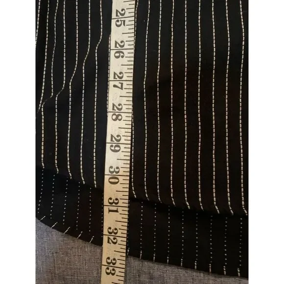 Phat Farm‎ Shirt Men's Large L Black White Pin Striped Button Up Long Sleeve VTG - Picture 10 of 11